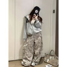 批发彩色蝴蝶结印花V领正肩针织衫女2026夏季小飞袖修身显瘦甜美上衣