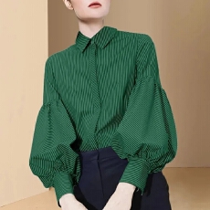 批发法式灯笼<b class='q'>长袖</b><b class='q'>衬衫</b>女宽松