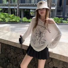 批发长袖T恤防晒衫打底衫罩衫 透气宽松