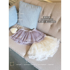 已出大货 鹅了么 腿精少女 少百搭网纱多层蓬蓬半裙高腰A字裙