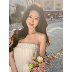 批发已出大货 法式高级感网纱钉珠白色上衣2026夏款<b class='q'>无袖</b>吊带气质纯欲