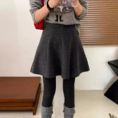 批发已出大货 毛呢半身裙高级感大码韩系呢料a字裙遮跨显瘦百搭<b class='q'>蓬蓬裙</b>