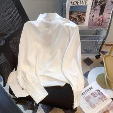 批发官图实价 新中式国风刺绣上衣女春秋配马面裙衬衫汉服衬衣设计感