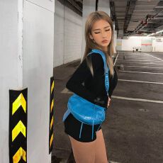 批发官图实价 仿棉美式辣妹绑带v领连衣裤<b class='q'>女</b>春秋修身连体高腰上衣短裤