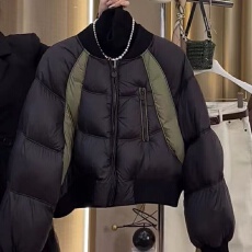 批发高级感欧货小香风加厚羽绒棉服女新款撞色独特设计时尚棉服外套