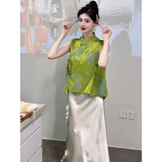 批发精致<b class='q'>百搭</b>新中式国风女装马甲<b class='q'>外套</b>2026夏季新款洋气显瘦无袖上衣潮