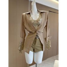 批发设计感小众<b class='q'>气质</b>蕾丝拼接假两件<b class='q'>衬衫</b>女宽松慵懒长袖上衣女秋