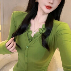 批发双面德绒修身显瘦保暖T恤上衣加厚<b class='q'>蕾丝</b>拼接<b class='q'>打底衫</b>女长袖内搭秋冬