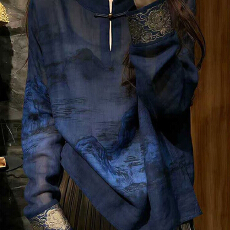 批发新中式<b class='q'>女装</b>国风独特漂亮外套上衣唐装禅意衬衫女2026新款爆款春季