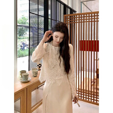 批发法式重工蕾丝长袖<b class='q'>衬衫</b>女打底上衣罩衫春季新爆款