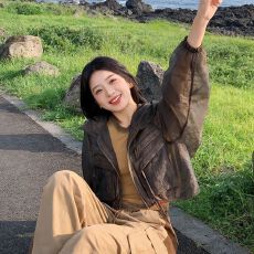 批发轻奢感夏季新款防晒衣女短款时尚宽松薄款透气连帽风衣骑行百搭款