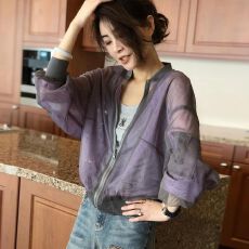 批发双层网纱防晒衣女薄款<b class='q'>欧洲站</b>夏装2026新款欧货女装时尚洋气短外套