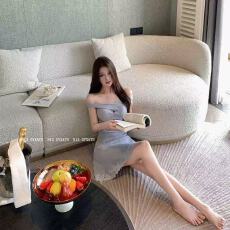 批发法师温柔交织蕾丝拼接针织扭结连衣裙交叉吊带修身短裙