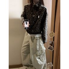 批发2026新款早春豹纹立领美式复古女款夹克春季休闲精致短款外套女潮