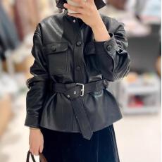 批发皮衣外套女2026海宁秋季新款收腰显瘦爆款春秋短款洋气韩版皮夹克