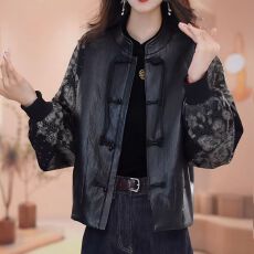 批发2026秋季新款气质时尚百搭显瘦减龄盘扣外套中式国风洋气上衣中年