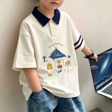 批发<b class='q'>男</b>孩潮酷痞帅童装撞色polo衫<b class='q'>男</b>童t<b class='q'>恤</b><b class='q'>短</b>袖儿童夏季<b class='q'>上衣</b>2026年新款