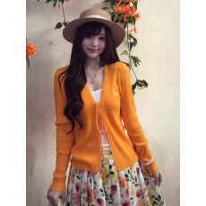 批发韩版个性<b class='q'>复古</b>开衫针织外套上衣