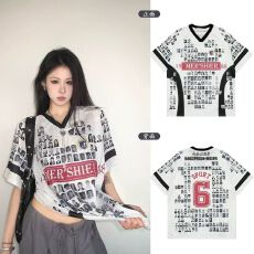 批发高品质复古短袖球衣