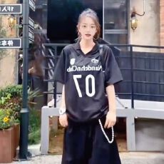 批发高品质复古短袖球衣