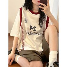 批发高品质复古短袖球衣