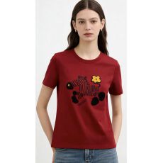 批发2026年新款大码女装生肖马短袖百搭<b class='q'>个性</b>胖mm马年限定时尚潮流阳光