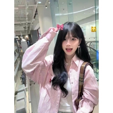 批发日系休闲条纹长袖<b class='q'>衬衫</b>女情侣装复古刺绣<b class='q'>衬衣</b>上衣<b class='q'>外套</b>女