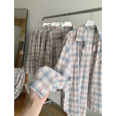 批发[] 格子防晒衬衫外套夏季薄款女2026新款时尚减龄百搭法式上