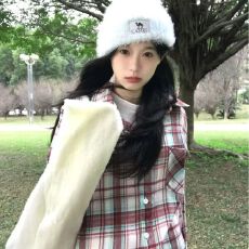 批发2026秋新款韩版学生ins潮长袖格子薄款衬衣百搭上衣宽松衬衫女