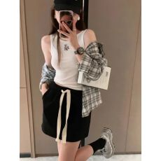 批发格子衬衣女慵懒风夏季薄款外套设计感衬衫别致上衣
