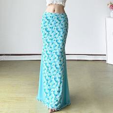 批发300斤大码女装性感清新碎花网纱拼接<b class='q'>半身</b>裙度假风显瘦尾<b class='q'>包臀</b><b class='q'>长裙</b>