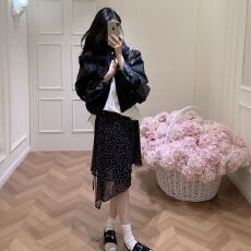 批发波点<b class='q'>半身裙</b>女2026春夏新款洋气甜美减龄<b class='q'>不规则</b>设计感高腰a字裙