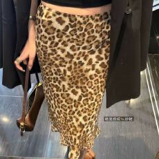 批发2026夏季薄款绝美豹纹发财纱裙<b class='q'>包臀</b>裙斜裁气质A字显瘦印花<b class='q'>半身</b>裙