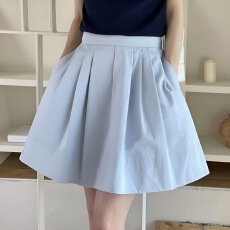 批发韩系松紧腰复古半身裙女2026新款减龄a字高腰防走光百搭百褶短裙