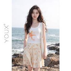 批发【橘子海星芒】2026夏新款碎花半身裙
