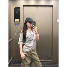 广州布料240克95%棉+5%氨纶棉拉架性感辣妹斜肩一字领短袖t恤女