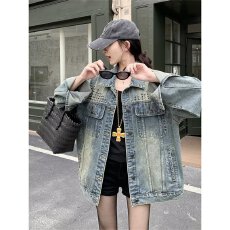 批发牛仔外套气质慵懒简约<b class='q'>原宿</b><b class='q'>日系</b>ins新款百搭时尚潮流文艺流行