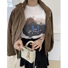 批发韩国甜美少女 韩国代购 2026春可爱小狗圆领套头短袖<b class='q'>T</b><b class='q'>恤</b>