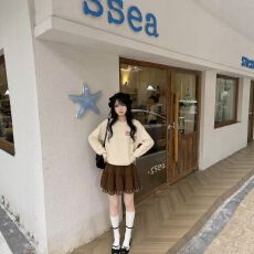 批发咖色拼接格子短款半身裙女<b class='q'>冬</b>季气质优雅伯克利裙子