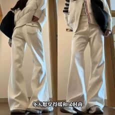 批发喇叭裤子佐依女<b class='q'>春</b>季新款今年流行爆款长裤高腰微喇休闲西装阔腿裤