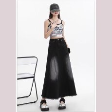 批发大码胖mm韩版复古牛仔半身<b class='q'>裙</b>女2026春秋女装<b class='q'>伞</b><b class='q'>裙</b>子显瘦a字大摆<b class='q'>裙</b>