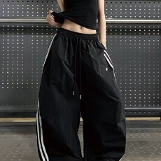 批发美式复古休闲裤女2026秋季新款宽松显瘦百搭直筒阔腿休闲裤潮