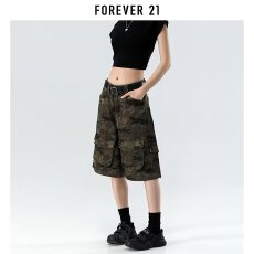 批发美式迷彩多口袋五分裤男<b class='q'>女</b>夏季潮牌设计感宽松短裤阔腿痞帅<b class='q'>工装裤</b>
