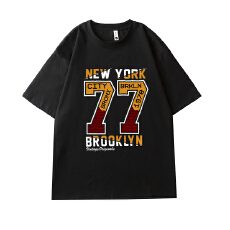 透气吸汗纯棉印花大码T恤男纯色胖子200斤宽松休闲短袖T恤