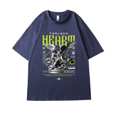 批发纯棉大码男装<b class='q'>T</b><b class='q'>恤</b>纯色印花落肩袖柔软挺括不易变形宽松休闲短袖