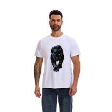 批发纯色印花<b class='q'>T</b><b class='q'>恤</b>男夏季透气吸汗宽松短袖潮流印花半袖体恤衫打底衫