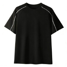 批发重磅大码男装T恤纯色圆领宽松半袖衣服可穿200斤超大宽松T恤