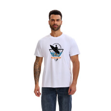 批发重磅夏季加大宽松透气男款棉质字母印花短袖欧美简约宽松大码