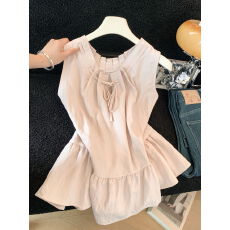 批发实拍~两面可穿系带无袖今年流行的新款<b class='q'>衬衫</b>背心女夏2026减龄上衣