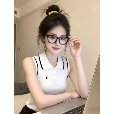 批发日常可穿<b class='q'>大码</b>女装S-XXXL时尚洋气轻奢高级感撞色上衣夏外穿